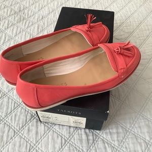 Talbot’s leather tassel flats